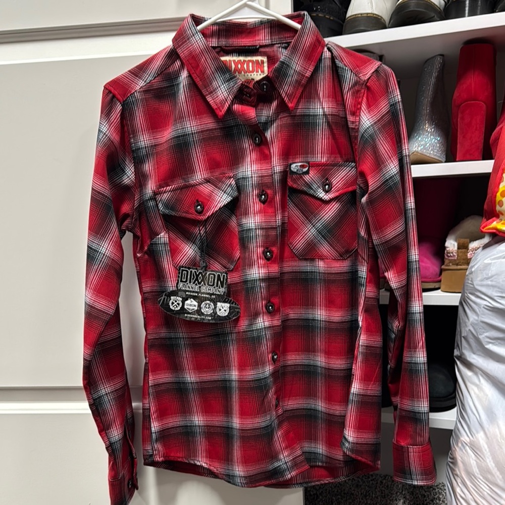 DIXXON Red Plaid Women’s Shirt